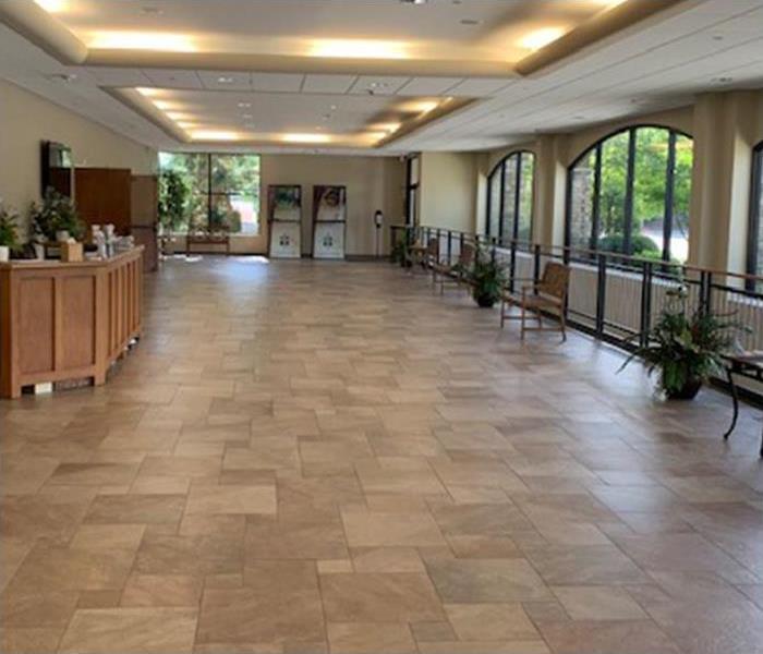 SERVPRO commercial cleaning customer lobby in New Jersey